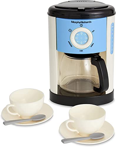 Casdon 65050 Morphy Richards Fillable Toy Coffee Maker for Children Aged 3+, Includes Level Indicator & Dripping Water, Yellow von Casdon