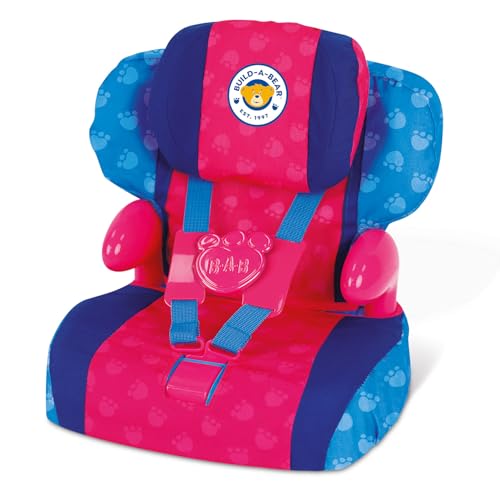Casdon Build-A-Bear Workshop Furry Friend Spielzeugauto-Sitzerhöhung, für Kinder ab 3 Jahren, Verwendung zu Hause oder im Auto, verstellbare Kopfstütze und Sicherheitsgurtschloss, passend für Casdon Build-A-Bear Workshop Furry Friend Spielzeugauto-Sitzerhöhung, für Kinder ab 3 Jahren, Verwendung zu Hause oder im Auto, verstellbare Kopfstütze und Sicherheitsgurtschloss, passend für von Casdon