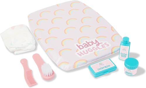 Casdon Changing Mat Set, Dolls Changing Mat & Care Set for Children Aged 3+, Includes Reusable Nappy, Brush, Pretend Talc & More! von Casdon