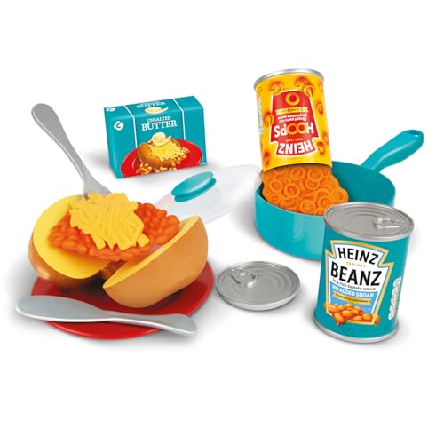 Casdon Heinz Beanz & Hoops Make & Play Set | Sortiertes Spielzeugset für Kinder ab 2 Jahren | Enthält Make-Believe Heinz Dosen, Kochtopf, Teller und Besteck – Genau wie die echte Sache! Casdon Heinz Beanz & Hoops Make & Play Set | Sortiertes Spielzeugset für Kinder ab 2 Jahren | Enthält Make-Believe Heinz Dosen, Kochtopf, Teller und Besteck – Genau wie die echte Sache! von Casdon