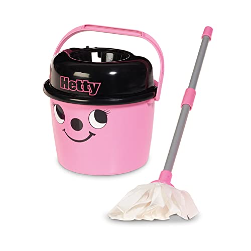 Casdon Hetty Mop & Eimer | Marken-Spielzeug-Reinigungsset für Kinder ab 3 Jahren | Mit Henrys frechem Gesicht für viel Reinigungsspaß! von Casdon