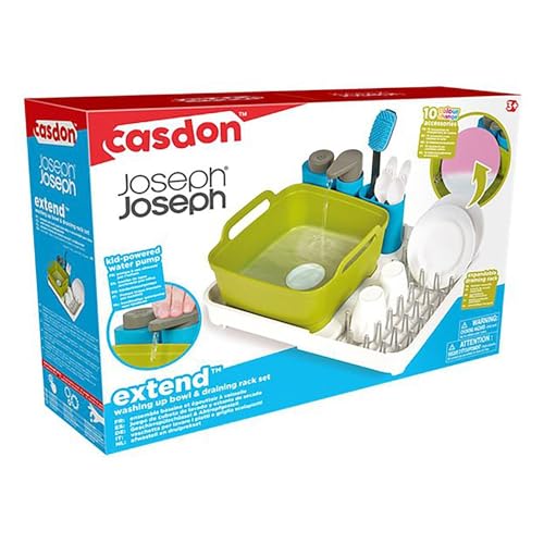 Casdon Joseph Joseph Extend | Detailliertes Geschirrspülset für Kinder ab 3 Jahre | Inklusive Pumpe, aus der echtes Wasser fließt! von Casdon
