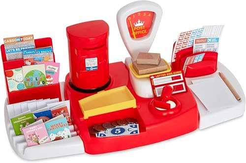 Casdon Postamt, Spielzeugpost für Kinder ab 3 Jahren, ausgestattet mit Mehreren wichtigen Gegenständen für Kunden und Ladenbesitzer gleichermaßen Casdon Postamt, Spielzeugpost für Kinder ab 3 Jahren, ausgestattet mit Mehreren wichtigen Gegenständen für Kunden und Ladenbesitzer gleichermaßen von Casdon