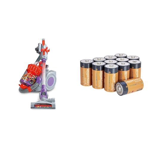 Spiel Dyson DC22 & Amazon Basics Batterien Alkali, Typ C, 12 Stück von Casdon