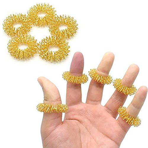 Casecover 5pcs Spiky Sensory-Finger-Ringe, Finger Akupressur Ring Set Fidget Sensory-Spielzeug Für Kinder Jugendliche Erwachsene Casecover 5pcs Spiky Sensory-Finger-Ringe, Finger Akupressur Ring Set Fidget Sensory-Spielzeug Für Kinder Jugendliche Erwachsene von Casecover