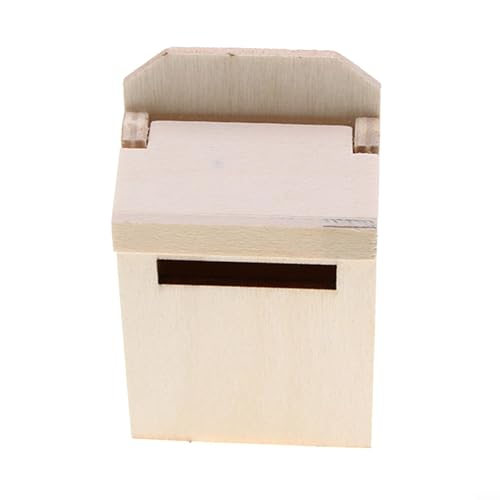 Miniatur-Klappbriefkasten für kreative Enthusiasten, eine perfekte Ergänzung für Ihre Sammlung (natürliche Farbe) von CashMuch