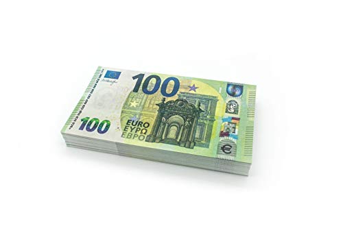 Cashbricks 100 x €100 Euro Spielgeld Scheine - verkleinert - 75% Größe von Cashbricks