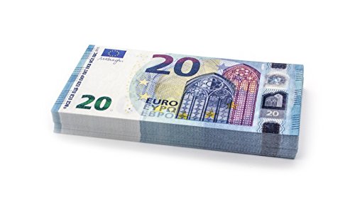 Cashbricks 100 x €20 (Neu 2015) Euro Spielgeld Scheine - verkleinert - 75% Größe von Cashbricks