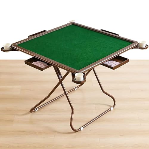 Cashwise Klappbarer Mahjong-Tisch, quadratischer Multifunktions-Spieltisch mit Getränkehaltern und Chip-Tabletts, tragbarer Brettspiel-Domino-Tisch für Mahjong, Poker und Blackjack Cashwise Klappbarer Mahjong-Tisch, quadratischer Multifunktions-Spieltisch mit Getränkehaltern und Chip-Tabletts, tragbarer Brettspiel-Domino-Tisch für Mahjong, Poker und Blackjack von Cashwise