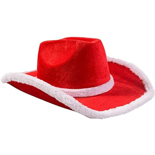 Casiler Weihnacht Cowboy Hut Western Santa Claus Hut Weihnachten Weihnachtsmütze Für Weihnachten Halloween Geburtstagsfeier Kostüm Accessoire Casiler Weihnacht Cowboy Hut Western Santa Claus Hut Weihnachten Weihnachtsmütze Für Weihnachten Halloween Geburtstagsfeier Kostüm Accessoire von Casiler