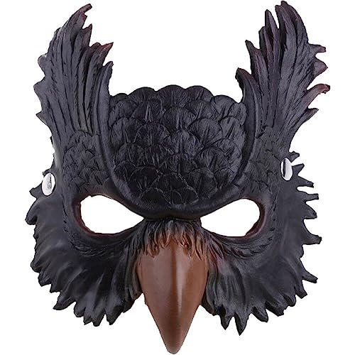 Owl Mask Realistic Owl Face Cosplay Kostüm -prop -maske Für Erwachsene Party Maskerade Halloween Kostümzubehör von Casiler
