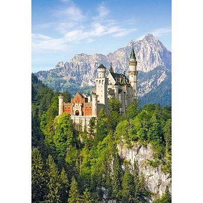 1000 Teile Puzzle - Neuschwanstein/Landschaft - Schloß Deutschland von Castorland