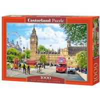 Castorland 1000 Piece Jigsaw Puzzles, Busy Morning in London, United Kingdom, Great Britain, England Puzzle, Big Ben, Adult Puzzle, Castorland C-104963-2 von Castorland