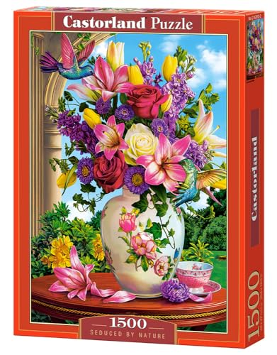 CASTORLAND 1500 Teile Puzzles, Verführt von der Natur, Blumenpuzzle, Still-Natur, Erwachsenenpuzzle, Castorland C-152032-2 von Castorland