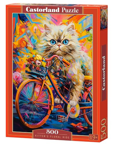 CASTORLAND 500 Teile Puzzles, Kätzchen Blumenritt, Tierpuzzle, Kätzchen, Erwachsenenpuzzle, Castorland B-54015 CASTORLAND 500 Teile Puzzles, Kätzchen Blumenritt, Tierpuzzle, Kätzchen, Erwachsenenpuzzle, Castorland B-54015 von Castorland