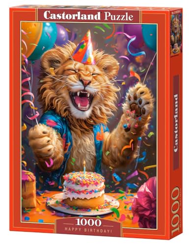 CASTORLAND Castorland C-105359-2 Castorland C-105359-2 1000 Teile Puzzle, Alles Gute zum Geburtstag, Löwe, Party-Szene, lustige Tierszene für Erwachsene, Castorland C-105359-2 CASTORLAND Castorland C-105359-2 Castorland C-105359-2 1000 Teile Puzzle, Alles Gute zum Geburtstag, Löwe, Party-Szene, lustige Tierszene für Erwachsene, Castorland C-105359-2 von Castorland