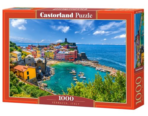 CASTORLAND Puzzle mit 1000 Teilen, Vernazza, Cinque Terre, Italien, Mittelmeerküste, Fischerboote, Puzzle für Erwachsene, C-105298-2 CASTORLAND Puzzle mit 1000 Teilen, Vernazza, Cinque Terre, Italien, Mittelmeerküste, Fischerboote, Puzzle für Erwachsene, C-105298-2 von Castorland