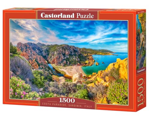 CASTORLAND Puzzle mit 1500 Teilen, Costa Paradiso, Sardinien, Mittelmeer, Italien, Felsformationen und makellosem Sand, Erwachsenen-Puzzle, C-152254-2 CASTORLAND Puzzle mit 1500 Teilen, Costa Paradiso, Sardinien, Mittelmeer, Italien, Felsformationen und makellosem Sand, Erwachsenen-Puzzle, C-152254-2 von Castorland