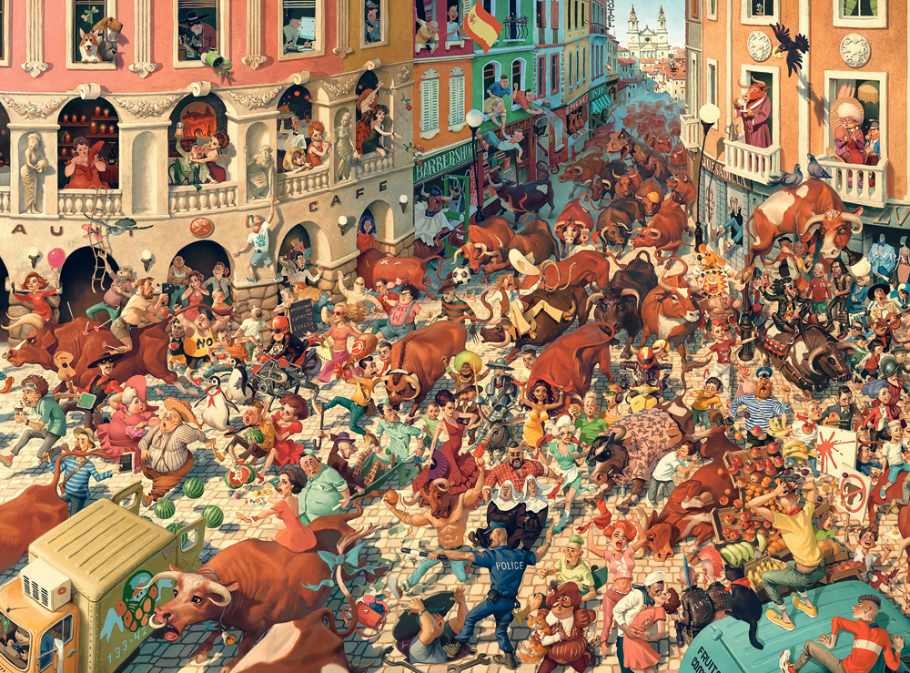 Castorland Art Collection - Bull Run in Pampeluna 3000 Teile Puzzle Castorland-300648 Castorland Art Collection - Bull Run in Pampeluna 3000 Teile Puzzle Castorland-300648 von Castorland