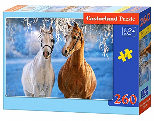 Castorland B-027378-1 Puzzle The Winter Horses, 260 Teile, bunt von Castorland