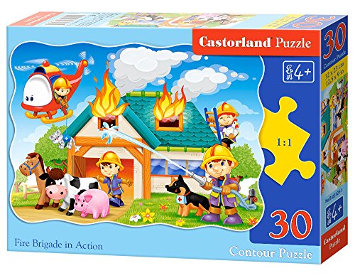 Castorland B-03525-1 - Puzzle Fire Brigade in Action, 30 Teile von Castorland