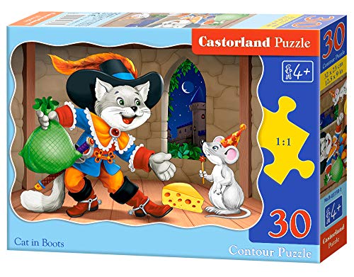 Castorland B-03730-1 Cat in Boots, 30 Teile Puzzle, bunt von Castorland