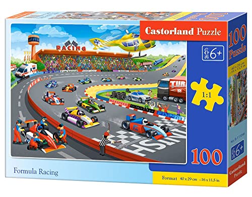 Castorland B-111046 Formula Racing, 100 Teile Puzzle, bunt von Castorland