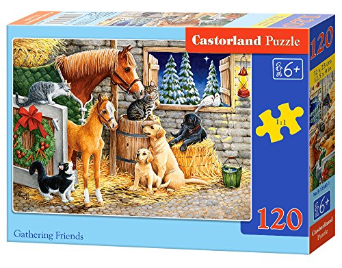 Castorland B-13340-1 Gathering Friends Puzzle, 120 Teile, bunt von Castorland