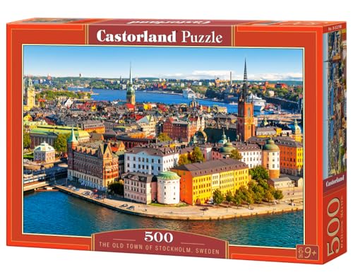 Castorland B-52790 The Old Town of Stockholm,Sweden, 500 Teile Puzzle, bunt, 35 x 25 x 5 cm von Castorland