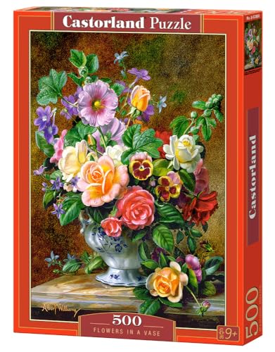 Castorland B-52868 Flowers in a Vase, Puzzle 500 Teile, bunt, 35 x 25 x 5 cm von Castorland