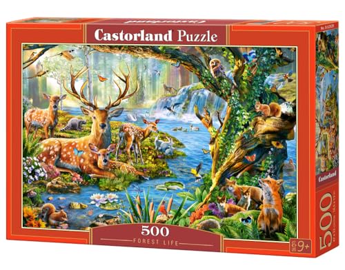 Castorland B-52929 Forest Life, 500 Teile Puzzle, bunt, 35 x 25 x 5 cm von Castorland
