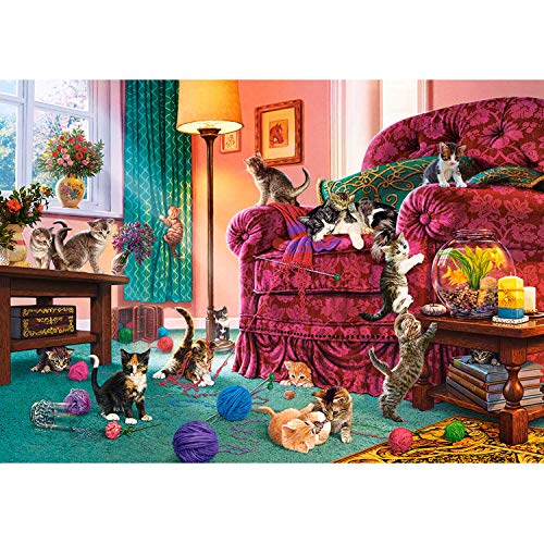 Castorland B-53254 B-53254-Naughty Kittens Puzzle 500 Teile, Bunt, 35 x 25 x 5 cm von Castorland