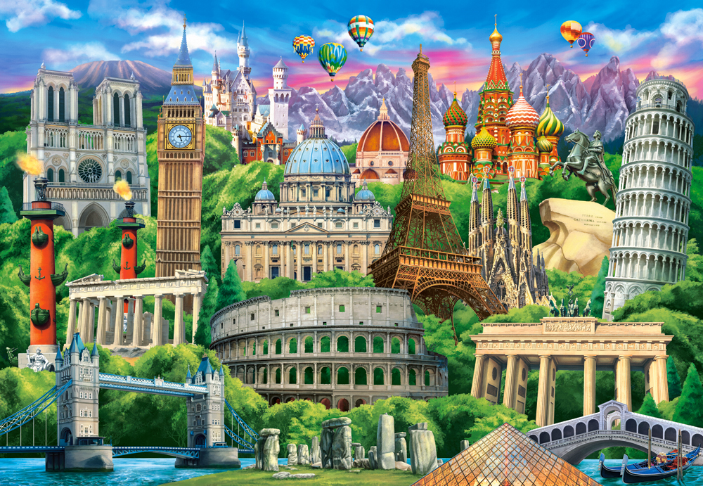 Castorland Berühmte Sehenswürdigkeiten 1000 Teile Puzzle Castorland-104901 Castorland Berühmte Sehenswürdigkeiten 1000 Teile Puzzle Castorland-104901 von Castorland