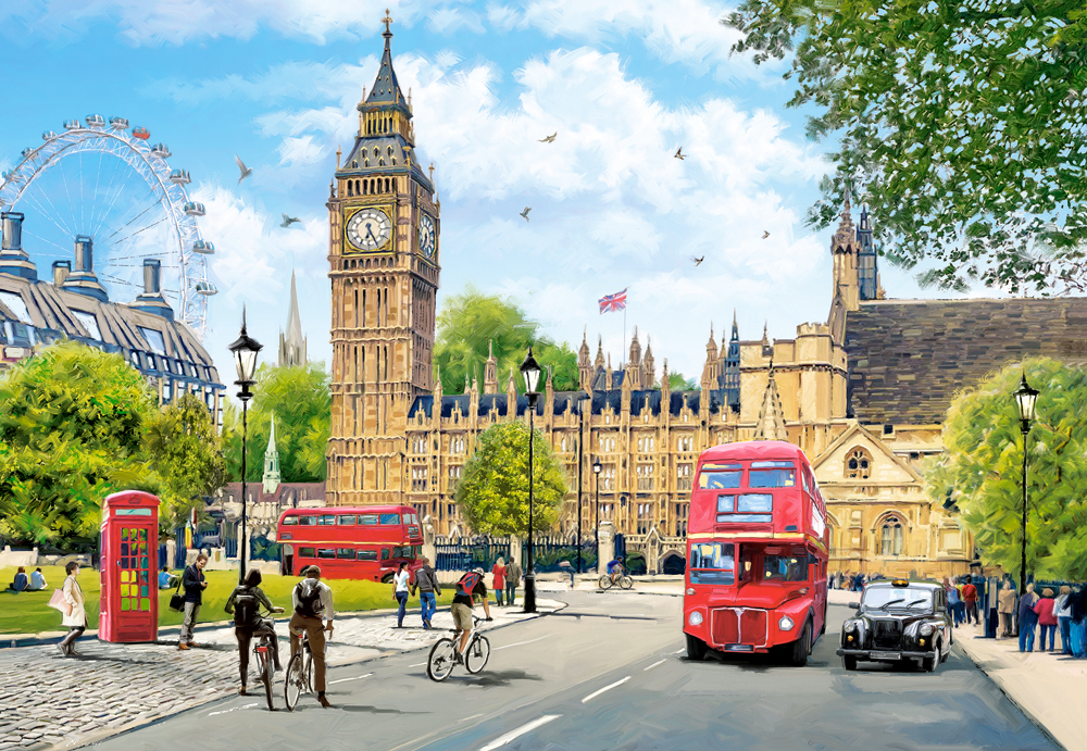 Castorland Beschäftigter Morgen in London 1000 Teile Puzzle Castorland-104963 Castorland Beschäftigter Morgen in London 1000 Teile Puzzle Castorland-104963 von Castorland