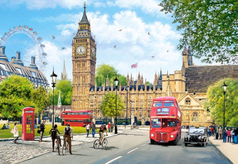 Castorland Beschäftigter Morgen in London 1000 Teile Puzzle Castorland-104963 von Castorland