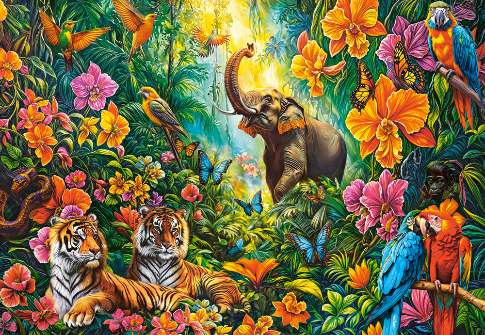 Castorland Blooming Jungle 1000 Teile Puzzle Castorland-105427 von Castorland