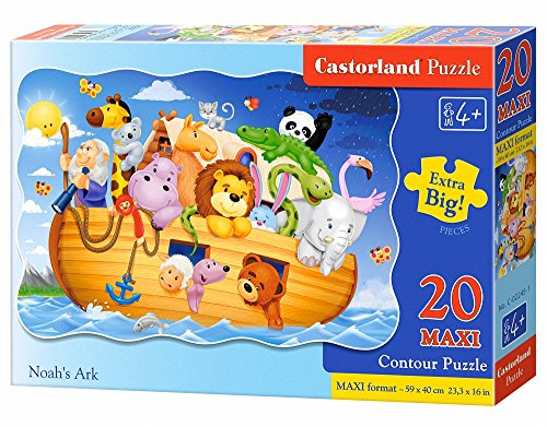 Castorland C-02245-1 - Noah's Ark, 20-teilig Maxi, Klassische Puzzle von Castorland