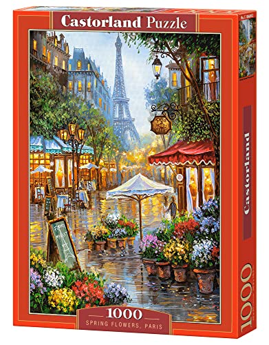 Castorland C-103669-2 Spring Flowers, Paris, 1000 Teile Puzzle, bunt von Castorland