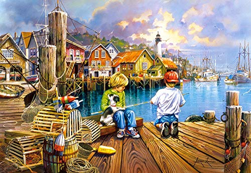 Castorland C-104192-2 at The Dock, 1000 Teile Puzzle, bunt von Castorland