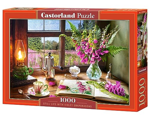Castorland C-104345-2 Still Life with Violet Snapdragons 1000 Teile Puzzle, Bunt von Castorland