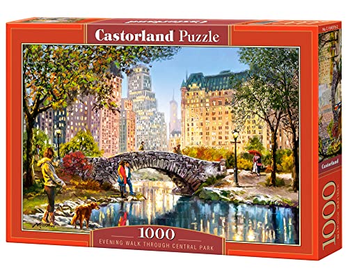 Castorland C-104376-2 Evening Walk Through Central Park 1000 Teile Puzzle, Bunt von Castorland