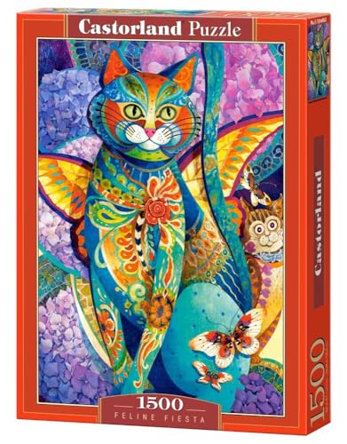 Castorland C-151448-2 - Puzzle Feline Fiesta, 1500 Teile von Castorland