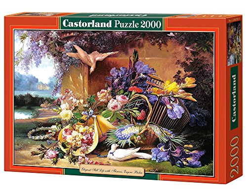 Castorland C-200276 - 2000 Teile - Eugène Bidau: ELEGANT STILL LIFE WITH FLOWERS von Castorland