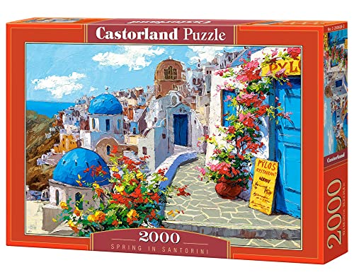 Castorland C-200603-2 Spring In Santorini 2000 Teile Puzzle, bunt von Castorland