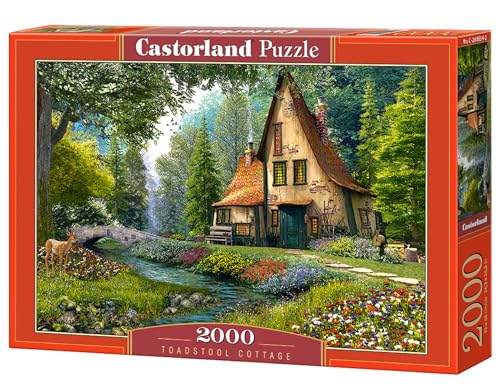 Castorland C-200634-2 Toadstool Cottage, Puzzle 2000 Teile, bunt von Castorland