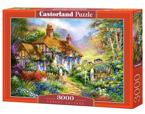 Castorland C-300402-2 Forest Cottage 3000 Teilen Puzzle, bunt, Small von Castorland