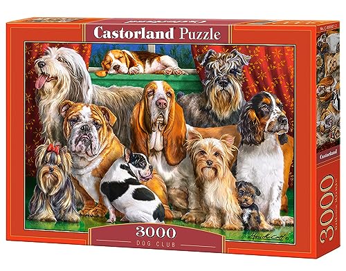 Castorland C-300501-2 Dog Club, 3000 Teile Puzzle, bunt von Castorland