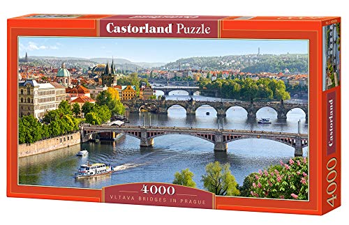 Castorland C-400096-2 Vltava Bridges in Prague,Puzzle 4000 Tei, Red von Castorland