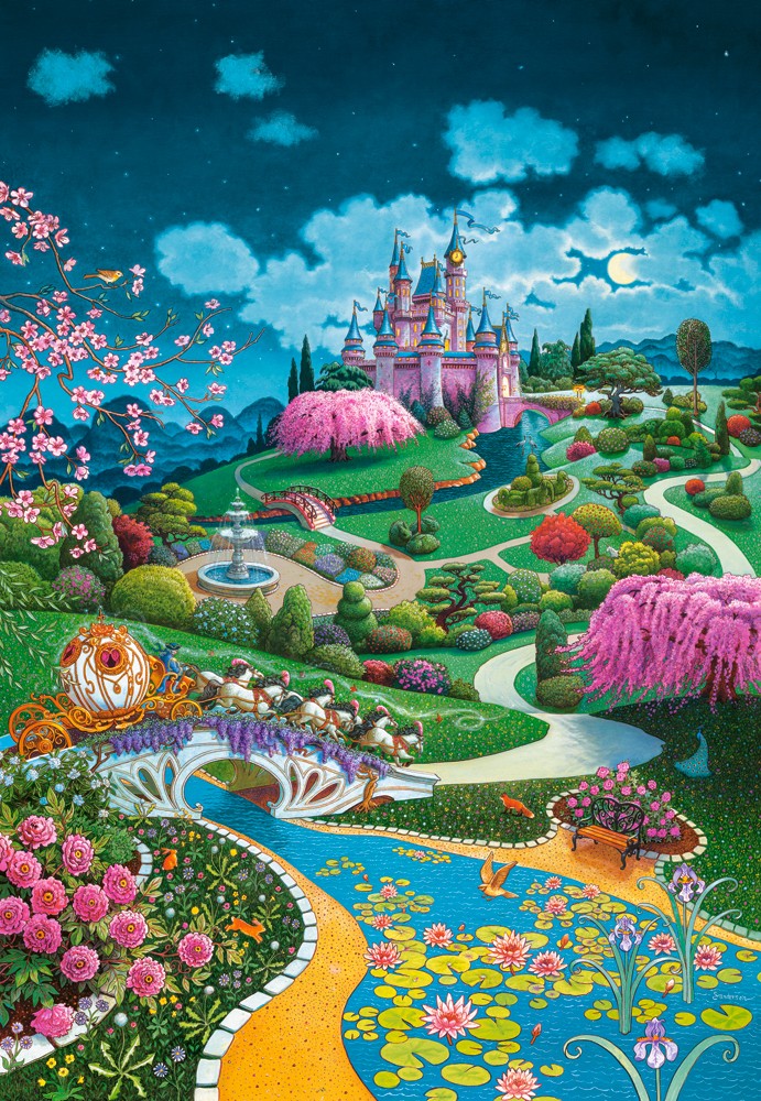 Castorland Cinderellas Schloss 1000 Teile Puzzle Castorland-105243 von Castorland
