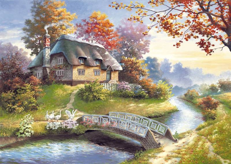 Castorland Cottage  1500 Teile Puzzle Castorland-150359 von Castorland